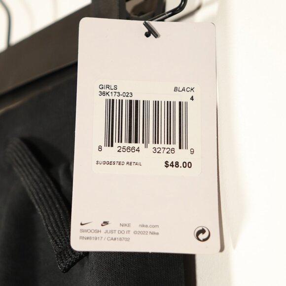 NWT Nike Black Joggers for Girls Size XS - Picture 6 of 8